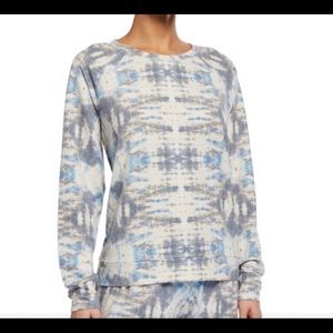 NWT PJ Savage Cool Color Tie-Dye Days Lounge Top Medium